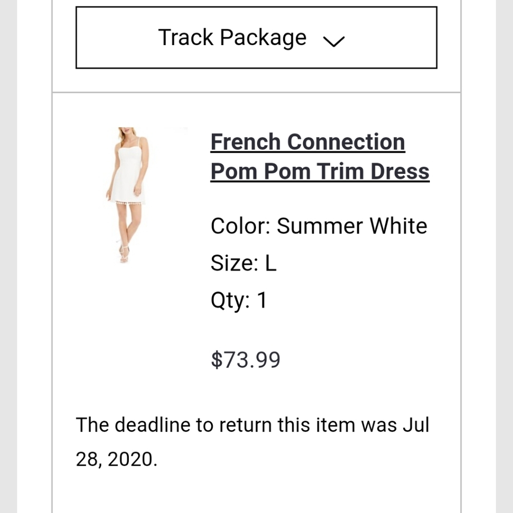 White pom pom dress